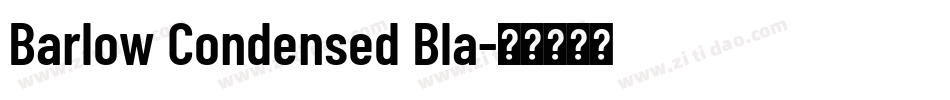 Barlow Condensed Bla字体转换